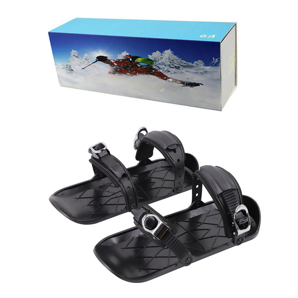 Mini Ski Skates Portable Short Skiboard Adjustable Skates Shoes For Snow My Store