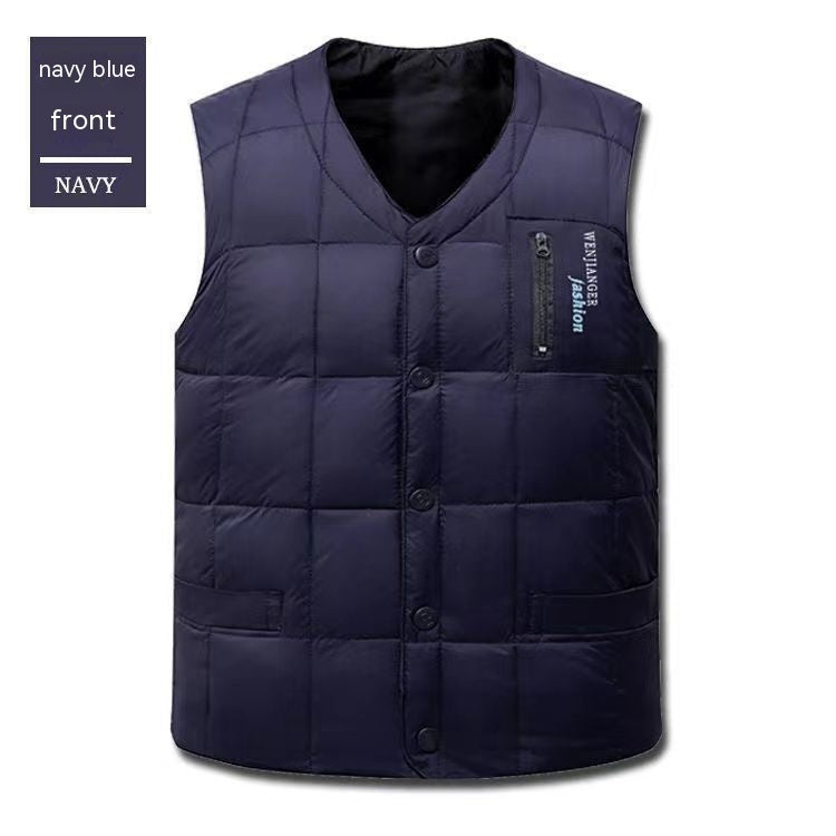 Men's Down Vest Plus-sized Duck Down Vest Warm Autumn And Winter My Store