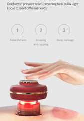 Portable Electric Cupping Massager with Red Light (2 Cups) My Store