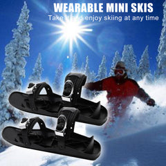 Mini Ski Skates Portable Short Skiboard Adjustable Skates Shoes For Snow My Store