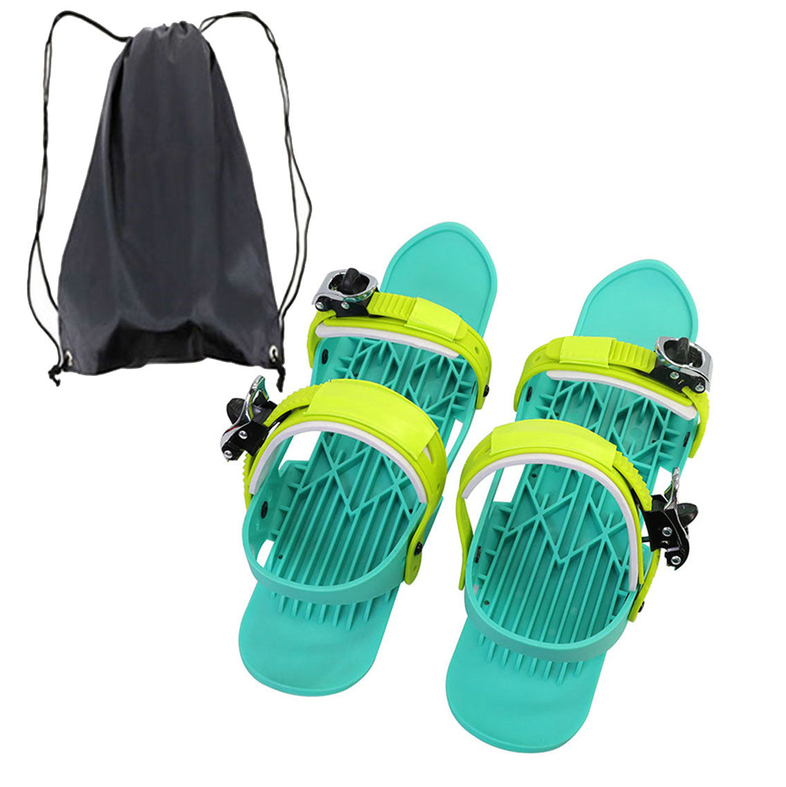Mini Ski Skates Portable Short Skiboard Adjustable Skates Shoes For Snow My Store