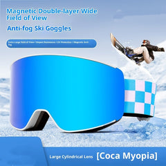 Spherical Ski Goggles Double-layer Anti-fog Ski Goggles My Store