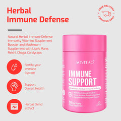 Natural Herbal Immune Defense Immunity Vitamins Supplement Booster And Mushroom Supplement With Lion's Mane, Reishi, Chaga, Cordyceps, Turkey Tail & More My Store