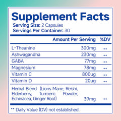 Ashwagandha For Women Supplement With L-Theanine Magnesium, Stress Relief, Focus And Relaxation Support Anxiery Pill My Store
