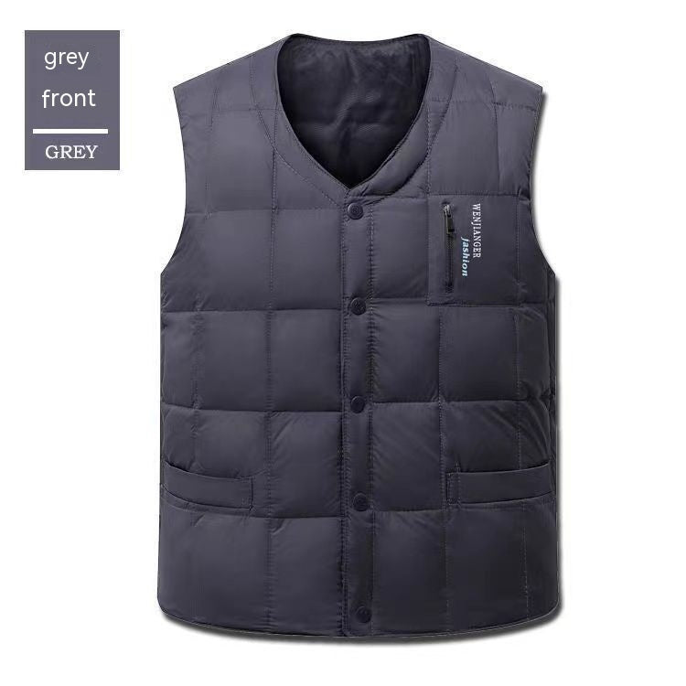 Men's Down Vest Plus-sized Duck Down Vest Warm Autumn And Winter My Store