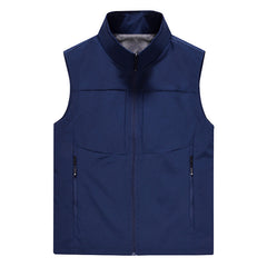 Casual Breathable Outdoor Photography Fishing Sport Cardigan Stand Collar Men's Vest My Store