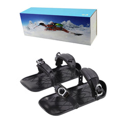 Mini Ski Skates Portable Short Skiboard Adjustable Skates Shoes For Snow My Store