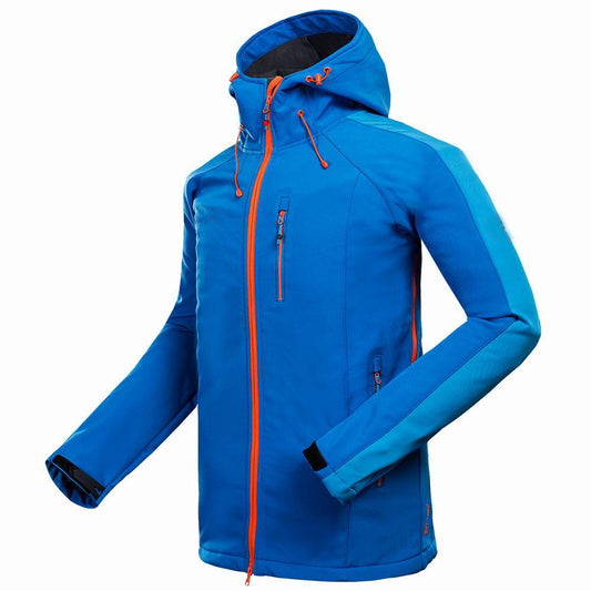 New foreign trade men outdoor mountaineering camping leisure sports clothing anti wind compound jacket soft shell jacket My Store