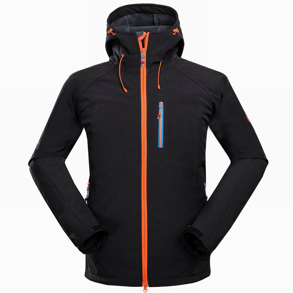 New foreign trade men outdoor mountaineering camping leisure sports clothing anti wind compound jacket soft shell jacket My Store