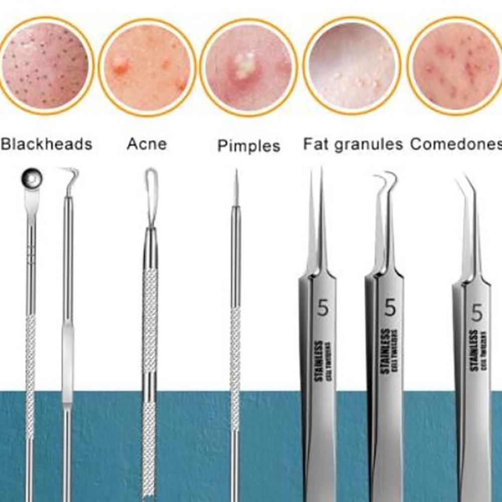 8pcs Ultra-fine Beauty Salon Acne Needle Tool Set My Store