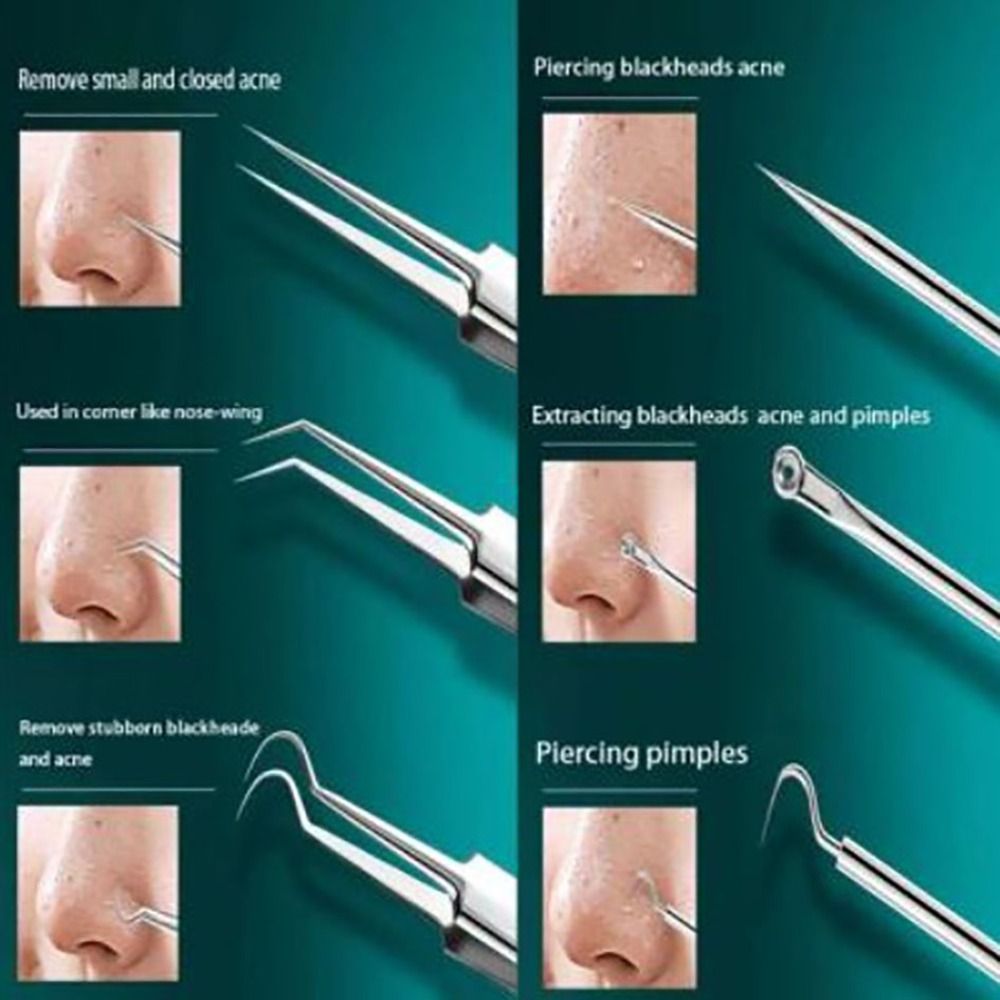8pcs Ultra-fine Beauty Salon Acne Needle Tool Set My Store