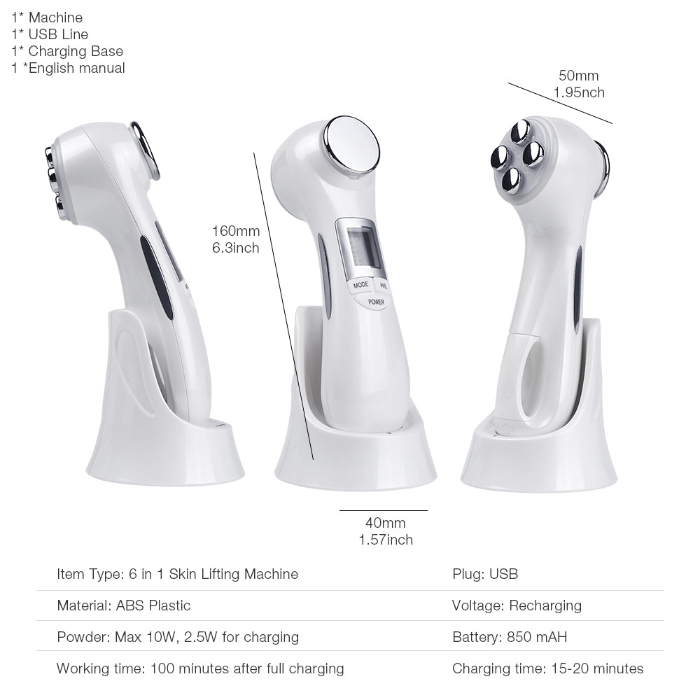 6-in-1 LED Skin Massage Beauty Device My Store
