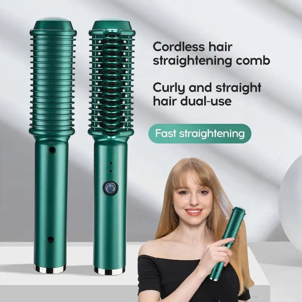 Dual-Purpose Electric Hair Comb for Curling & Straightening My Store