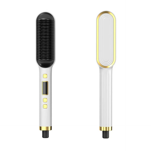 LCD Hair Straightening Comb with Dual-Use Curling Iron My Store