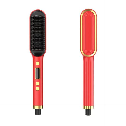 LCD Hair Straightening Comb with Dual-Use Curling Iron My Store