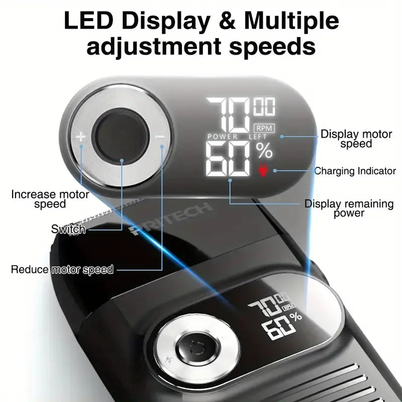 2-in-1 Electric Foil and Bald Shaver for Men My Store