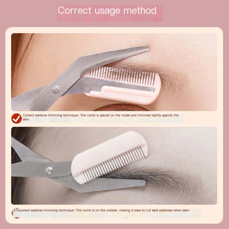 Eyebrow Scissors with Comb for Beginners and Makeup My Store