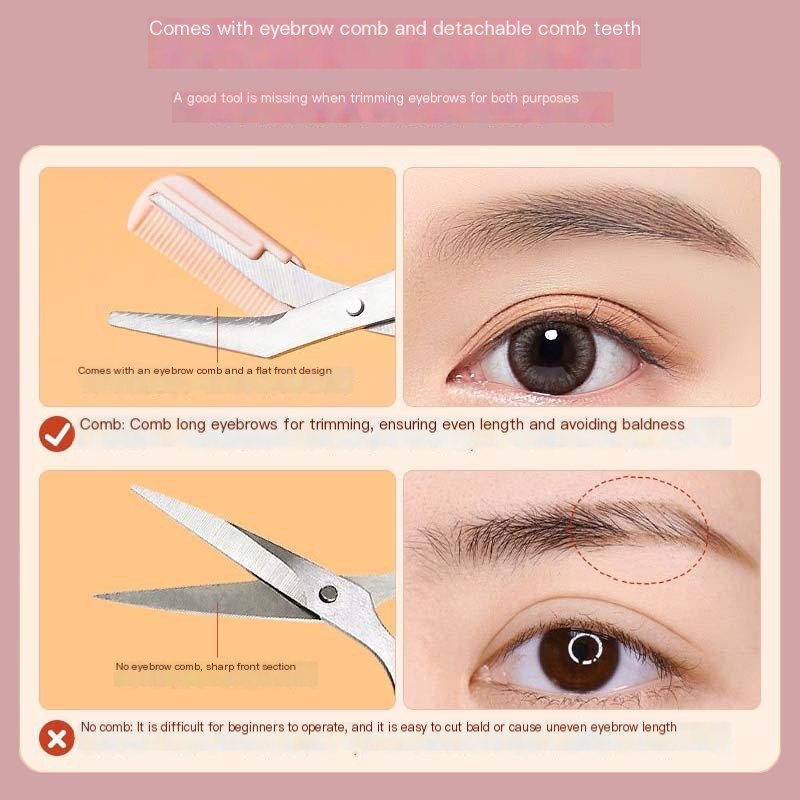 Eyebrow Scissors with Comb for Beginners and Makeup My Store