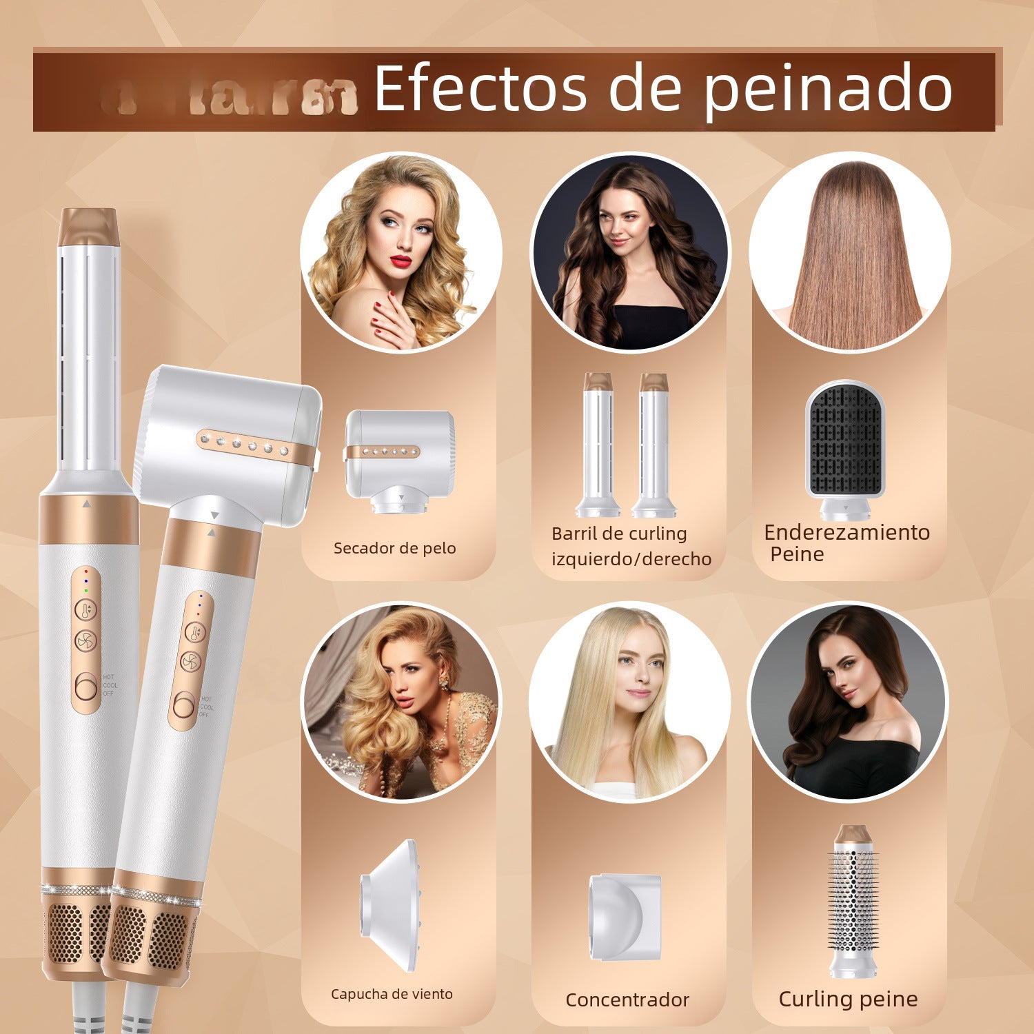 7-in-1 High-Speed Hot Air Brush for Styling My Store