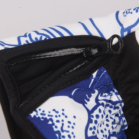 Ski gloves outdoor three-finger warm gloves My Store