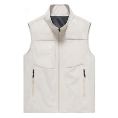 Casual Breathable Outdoor Photography Fishing Sport Cardigan Stand Collar Men's Vest My Store