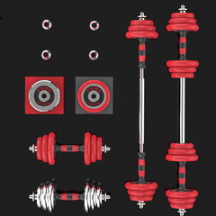 Pure Iron Solid Electroplating Dumbbells Black Lacquered Red Dumbbells My Store