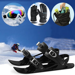 Mini Ski Skates Portable Short Skiboard Adjustable Skates Shoes For Snow My Store